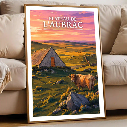 Affiche - Plateau de l'Aubrac