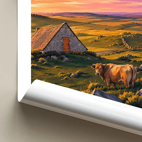 Affiche - Plateau de l'Aubrac