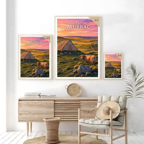 Affiche - Plateau de l'Aubrac