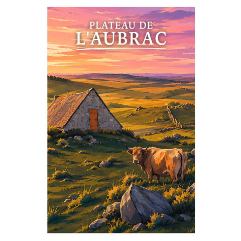 Affiche - Plateau de l'Aubrac