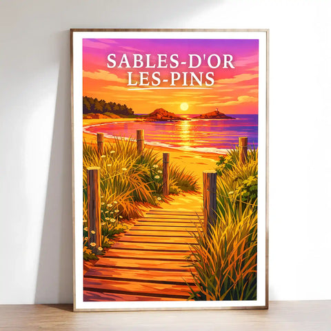 Affiche - Sables-d'Or-les-Pins