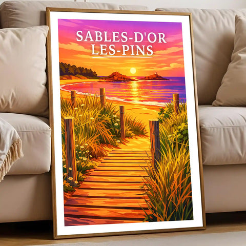 Affiche - Sables-d'Or-les-Pins