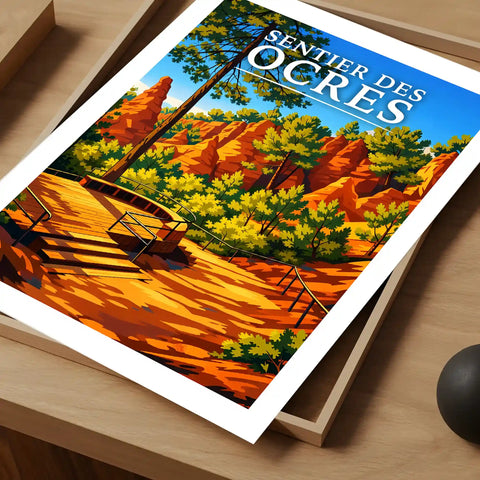 Affiche - Sentier des Ocres