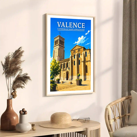 Affiche Valence Cathédrale Saint-Appolinaire
