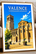 Affiche Valence Cathédrale Saint-Appolinaire