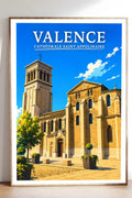 Affiche Valence Cathédrale Saint-Appolinaire