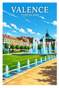 Affiche Valence Champ de Mars