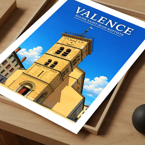 Affiche Valence Église Saint-Jean-Baptiste