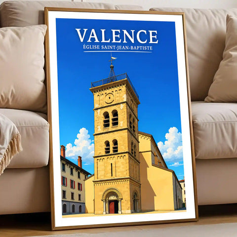 Affiche Valence Église Saint-Jean-Baptiste