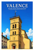 Affiche Valence Église Saint-Jean-Baptiste