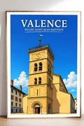 Affiche Valence Église Saint-Jean-Baptiste