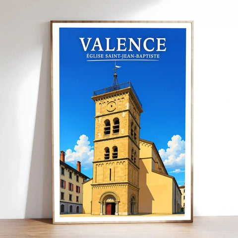 Affiche Valence Église Saint-Jean-Baptiste