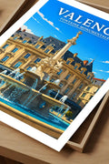 Affiche Valence Fontaine Monumentale
