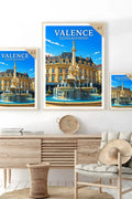 Affiche Valence Fontaine Monumentale