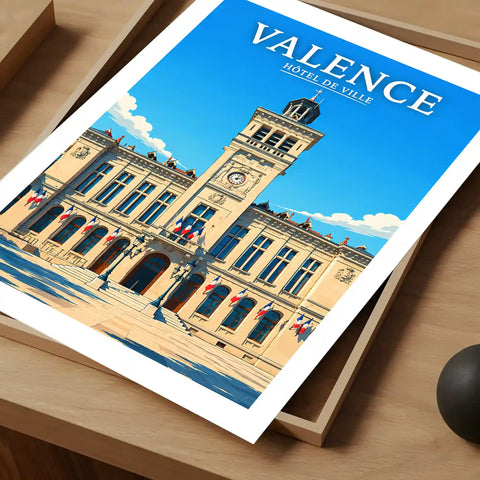 Affiche Valence Hôtel de Ville