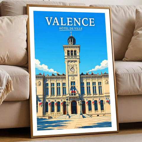 Affiche Valence Hôtel de Ville