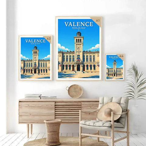 Affiche Valence Hôtel de Ville