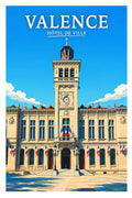 Affiche Valence Hôtel de Ville