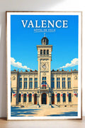 Affiche Valence Hôtel de Ville