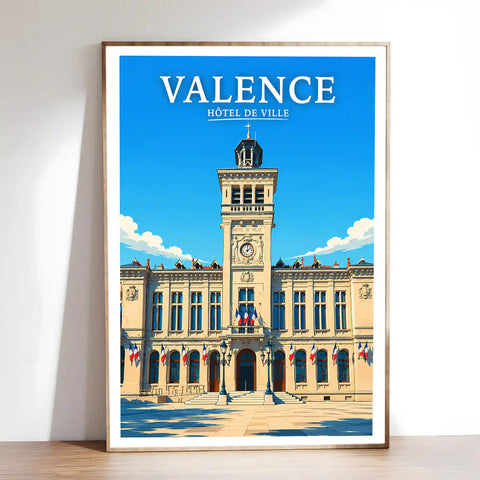 Affiche Valence Hôtel de Ville