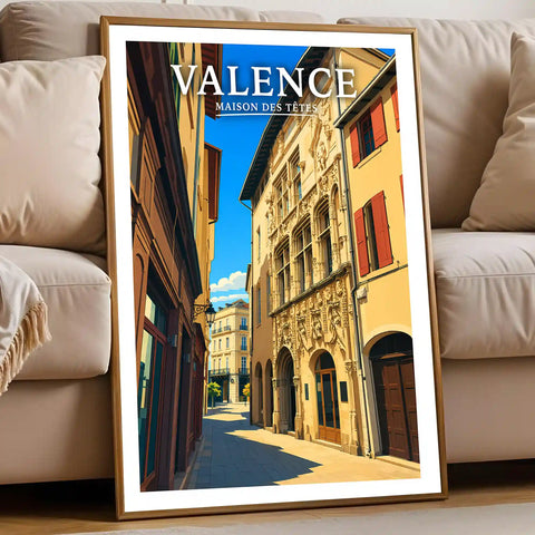 Affiche Valence Maison des Têtes