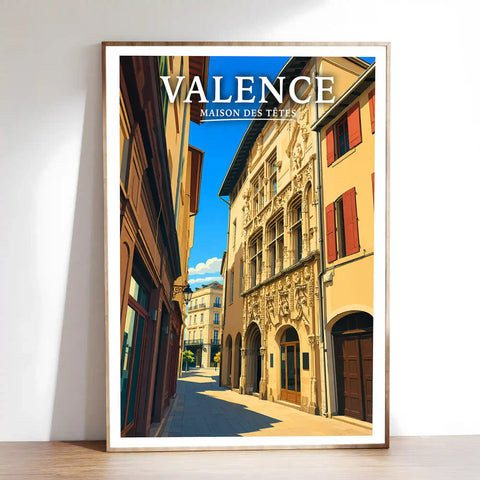 Affiche Valence Maison des Têtes