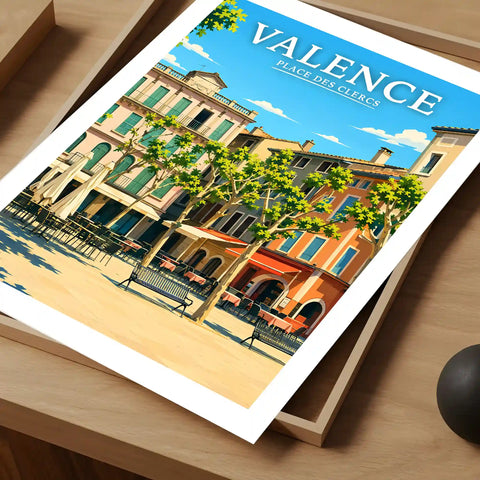 Affiche Valence Place des Clercs