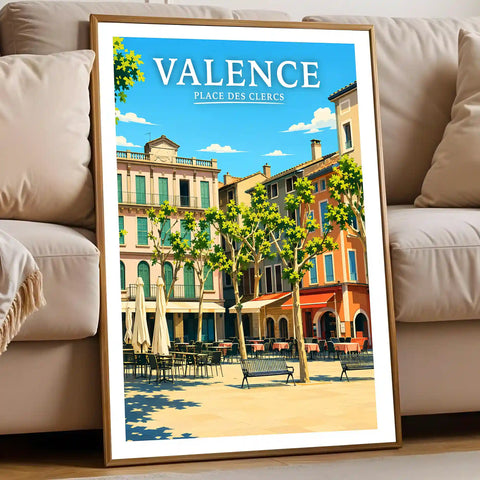 Affiche Valence Place des Clercs