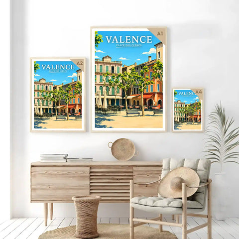 Affiche Valence Place des Clercs