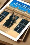 Affiche Valence Statue de Bancel