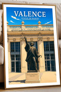 Affiche Valence Statue de Bancel