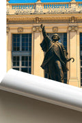 Affiche Valence Statue de Bancel