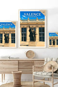 Affiche Valence Statue de Bancel