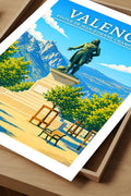 Affiche Valence Statue de Jean-Étienne Championnet
