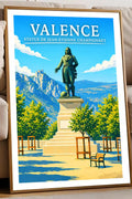 Affiche Valence Statue de Jean-Étienne Championnet