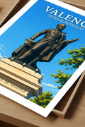 Affiche Valence Statue de Montalivet
