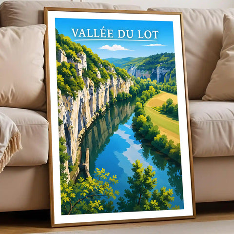 Affiche - Vallée du Lot
