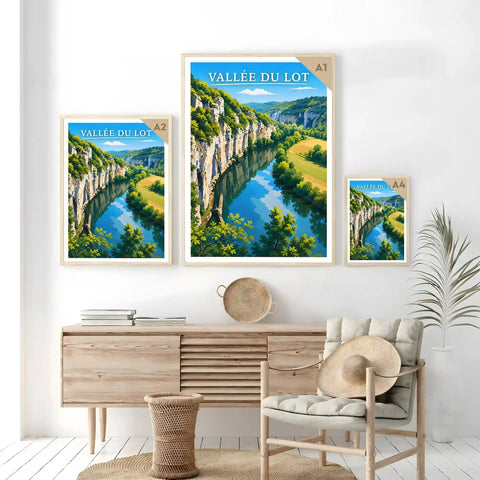 Affiche - Vallée du Lot