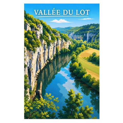 Affiche - Vallée du Lot