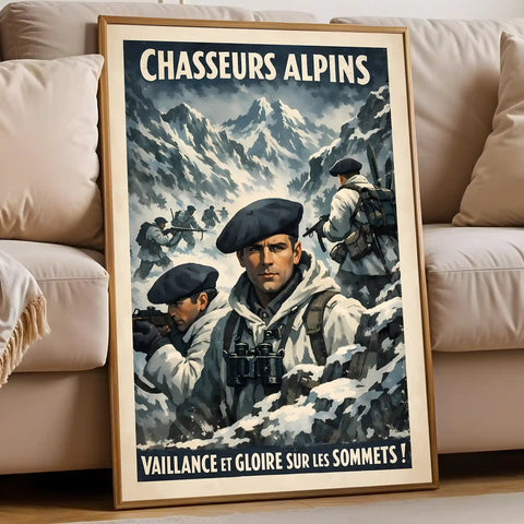 Affiche - Chasseurs Alpins