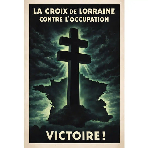 Affiche - Croix de Lorraine victorieuse