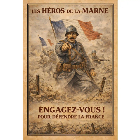 Affiche - Les Héros de la Marne