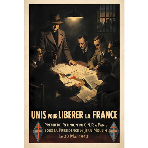 Affiche - Jean Moulin et le C.N.R.