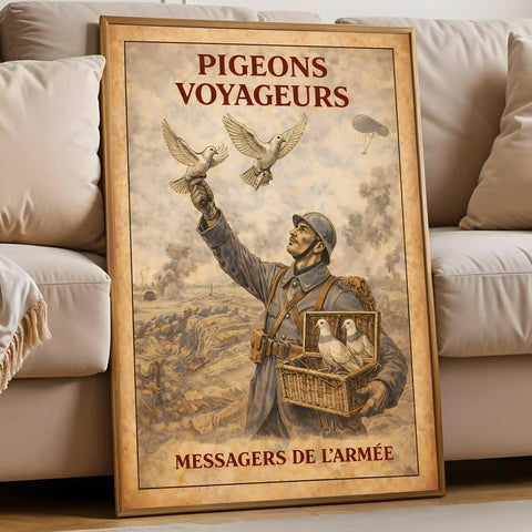 Affiche - Pigeons Voyageurs