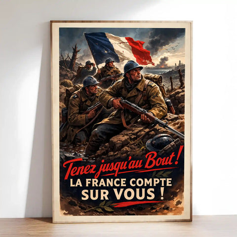 Affiche - Tenez jusqu'au bout