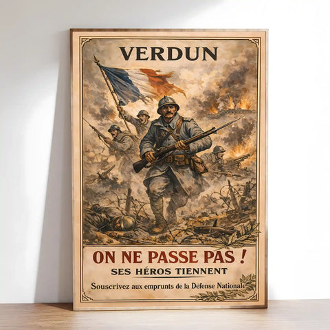 Affiche - Verdun on ne passe pas