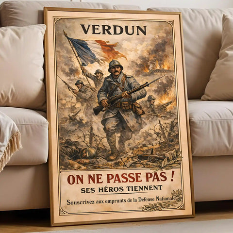 Affiche - Verdun on ne passe pas