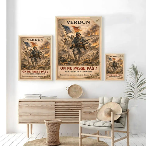 Affiche - Verdun on ne passe pas