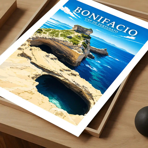 Affiche Bonifacio Cap de Pertusato