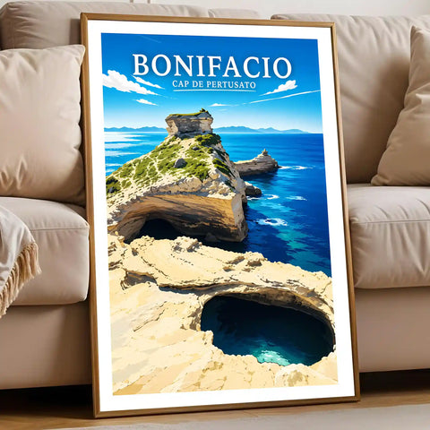 Affiche Bonifacio Cap de Pertusato